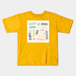 Pastel Washi Tape Kids T-Shirt